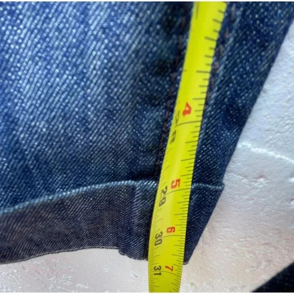 Apple Bottoms Womens Straight Cut Denim Jeans Blue Sz 7 to 8 - Picture 4 of 12